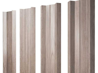 Штакетник для забора М-образный А Монолит 0,45 Print Elite White Wood White Wood
