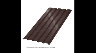 Профлист Металл Профиль МП35 0.5 NormanMP RR 32 Темно-коричневый B