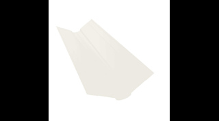 Планка ендовы верхней фигурной 100x100 0,45 Drap ST RR 32 (серо-зеленый)