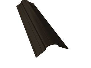 Планка конька фигурного 70x70 0,45 Drap RR 32 темно-коричневый 0 - в «Монолит-Металлопрокат».